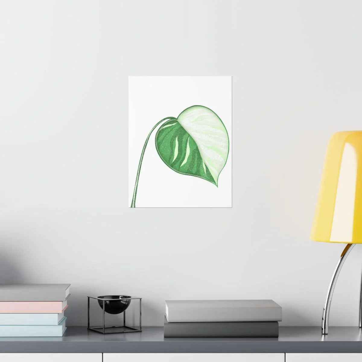 Monstera Albo Botanical Print – Unframed Wall Art
