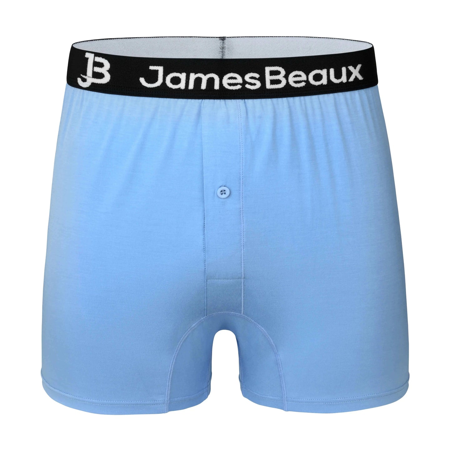 Men's Bamboo Boxer Shorts - Anti-Chafe & Breathable Underwear (Blue)
