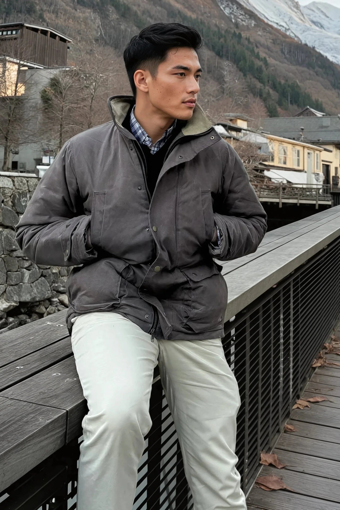 Copperas Waxed Jacket (Chocolate)