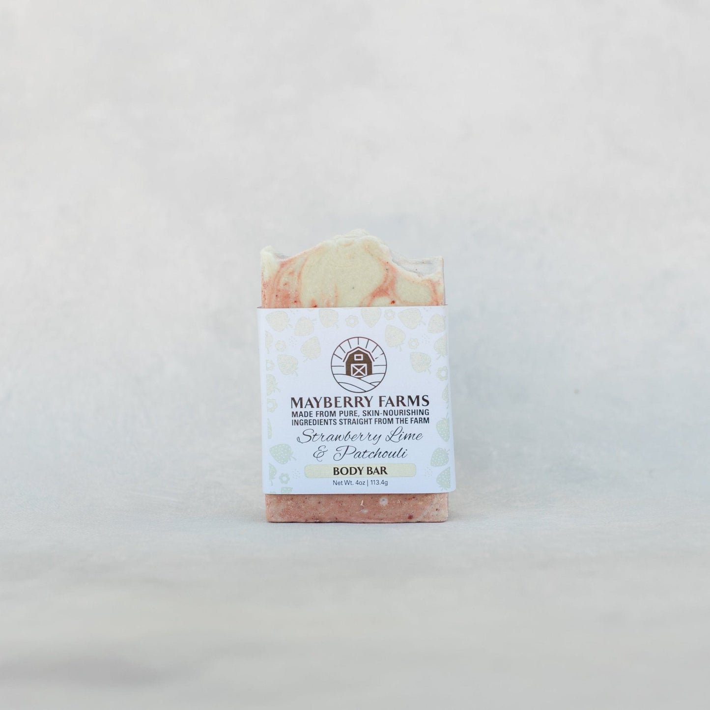 Strawberry Lime & Patchouli Goat Milk, Lard & Honey Bar Soap