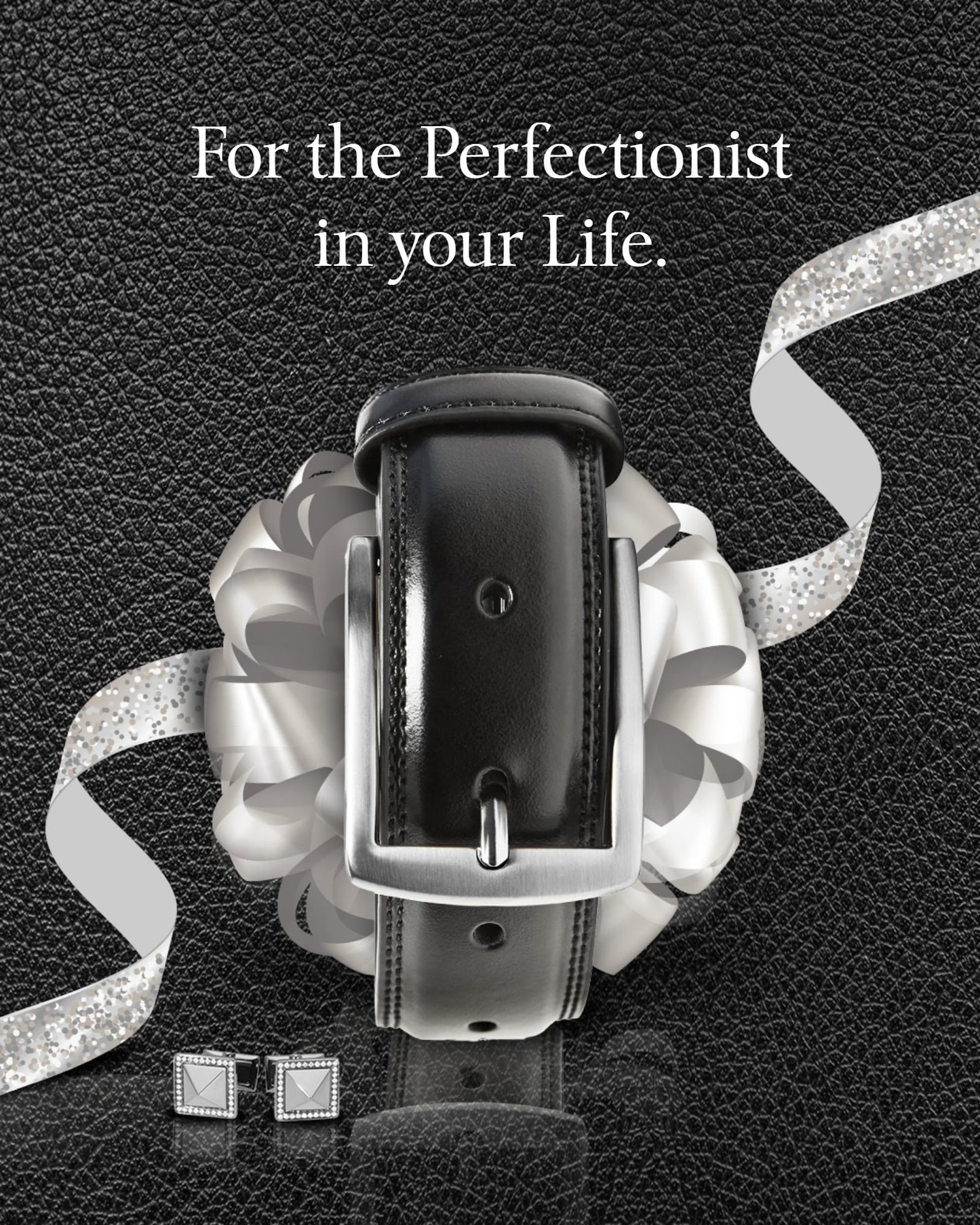 Genuine Leather Belt for Men – Zinc Alloy Buckle, 1.25" Strap