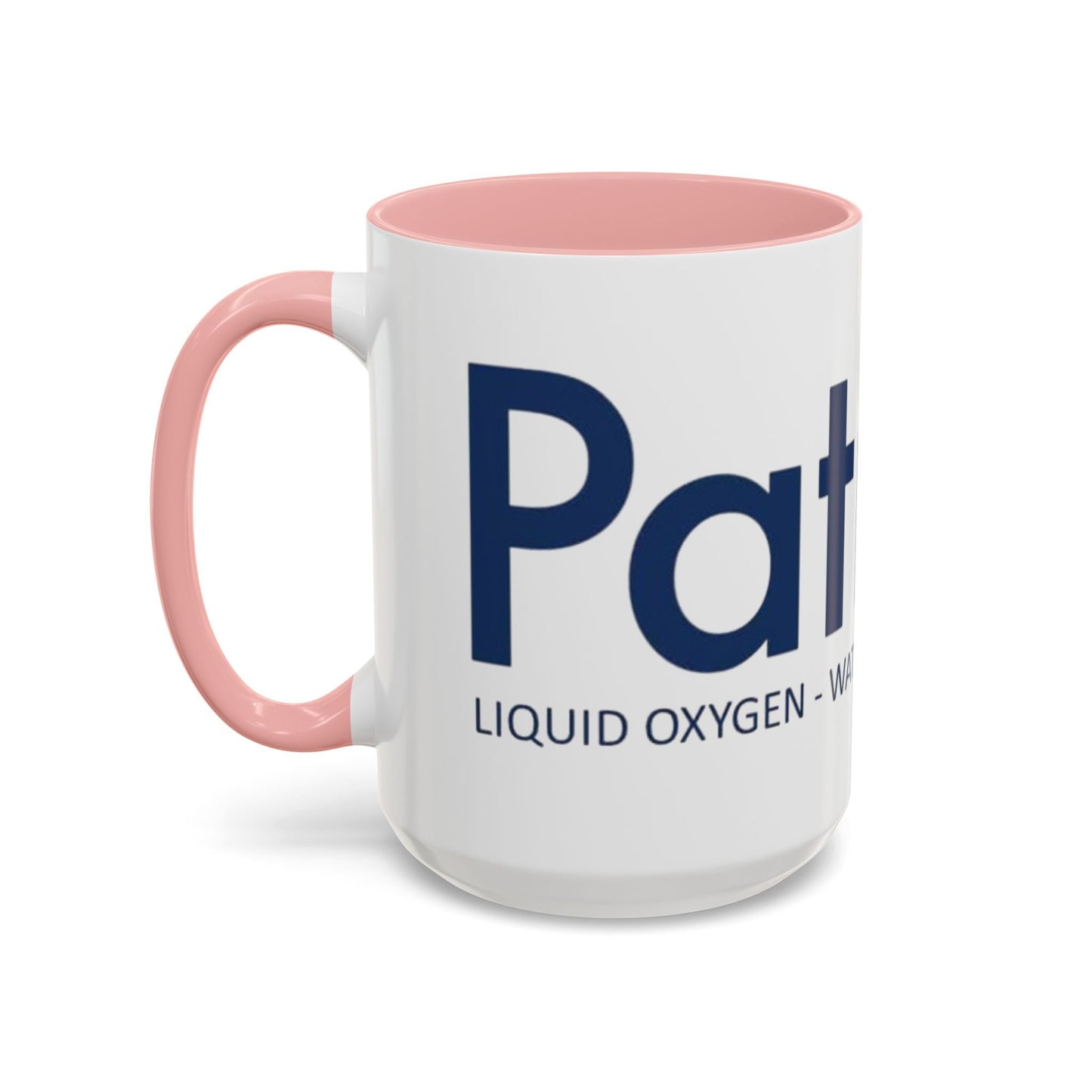 Patriox Accent Coffee Mug — American Flag Drop Logo, 'Water for Health Freedom'