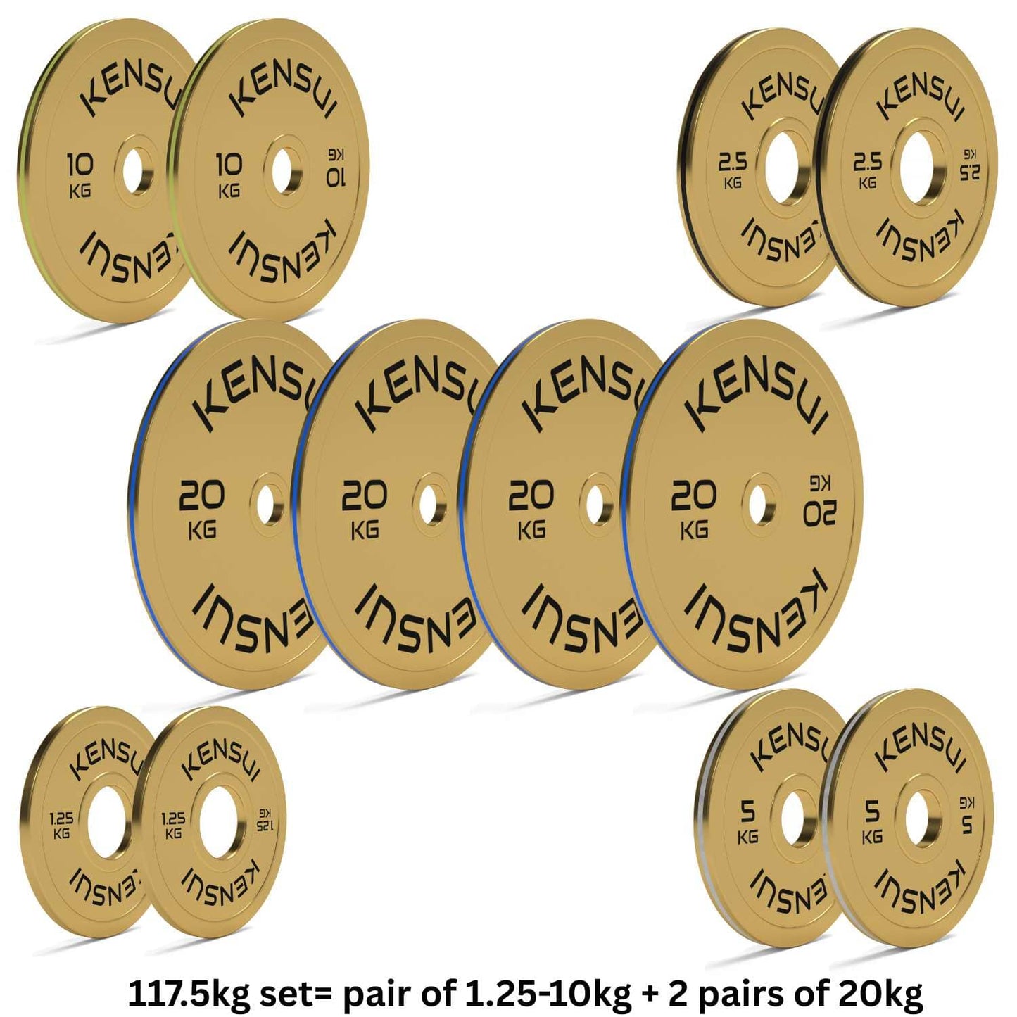Calibrated Gold Weight Plates (KGS)
