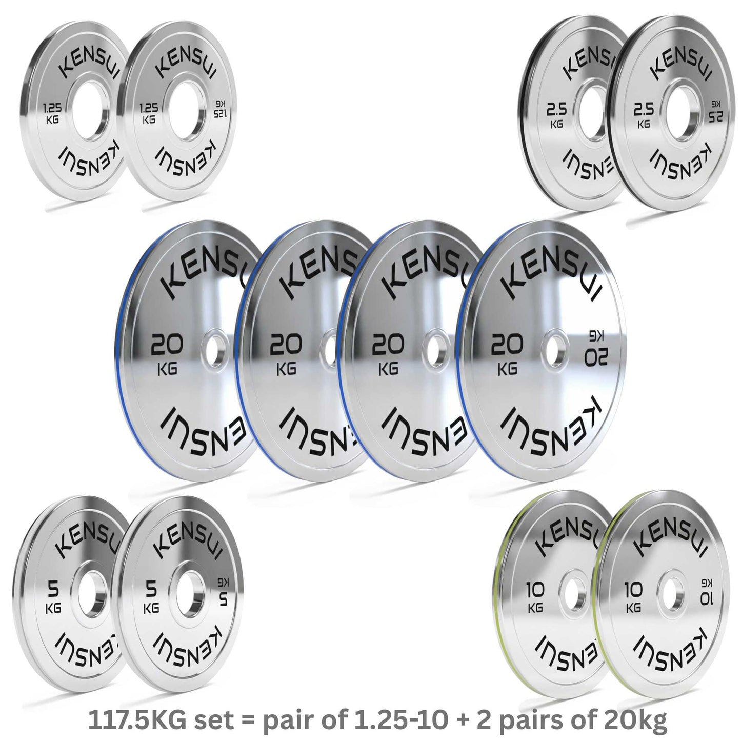 Calibrated Chrome Weight Plates (KGS)