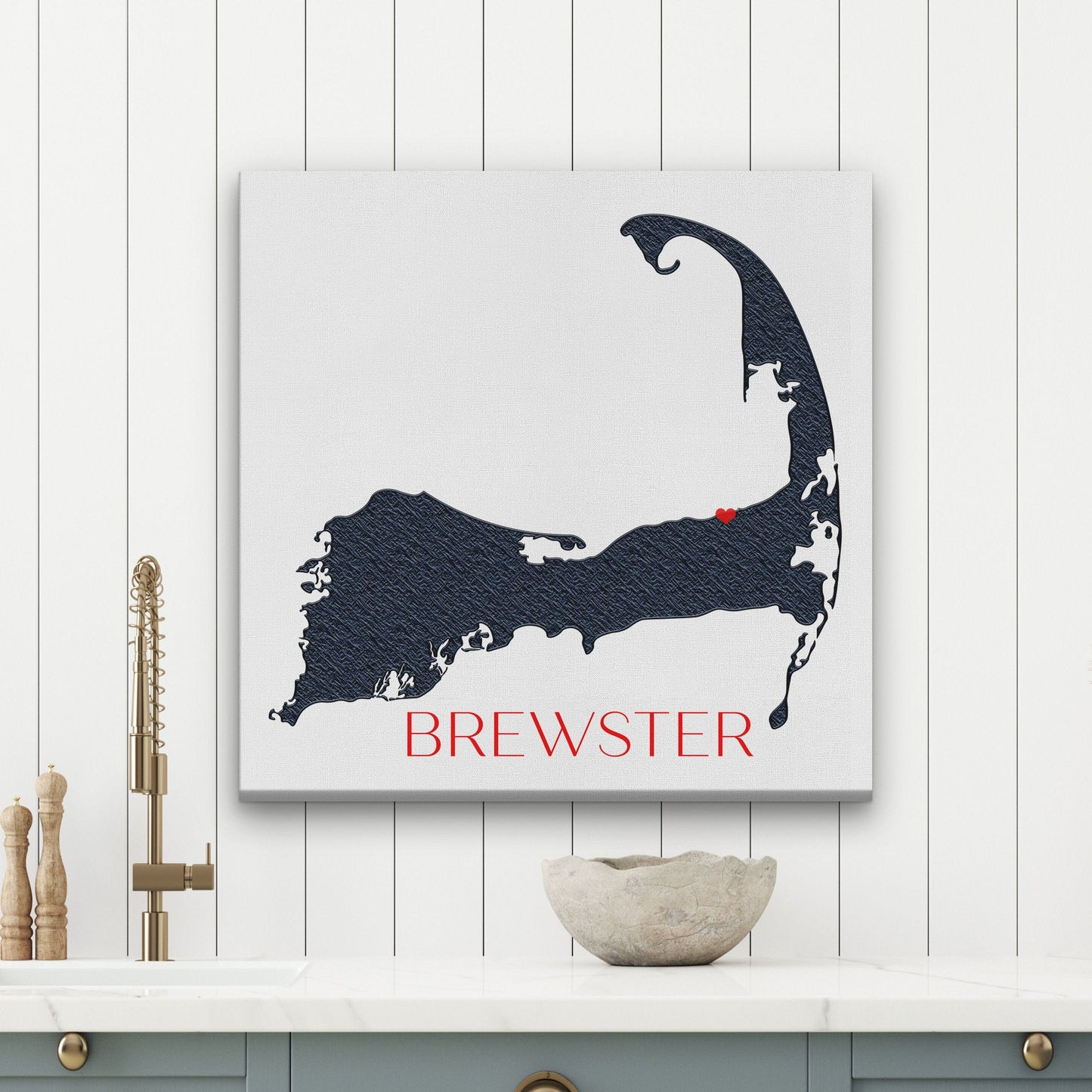 Cape Cod Canvas Customizable Silhouette Wall Decor