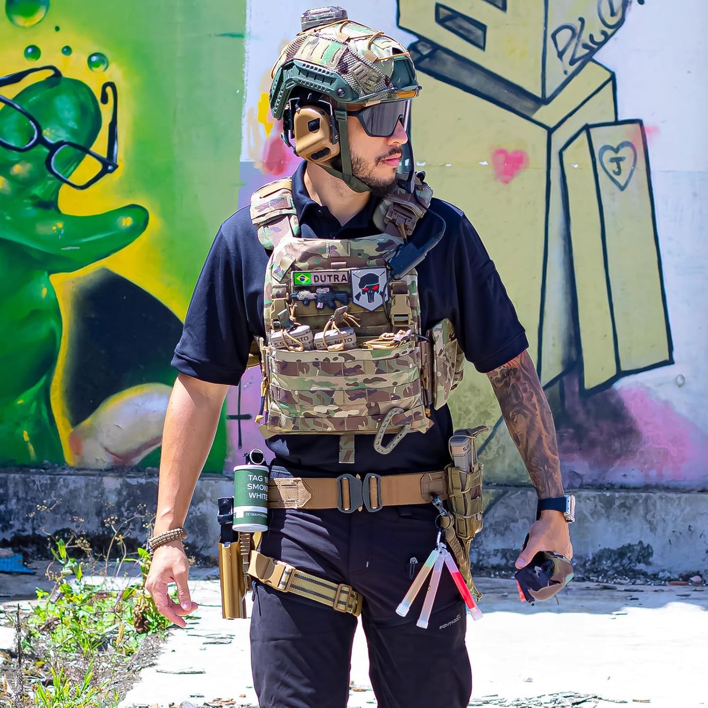 Votagoo Outdoor 1000D Nylon Tactical Combat Tactic Vest Plate Carrier