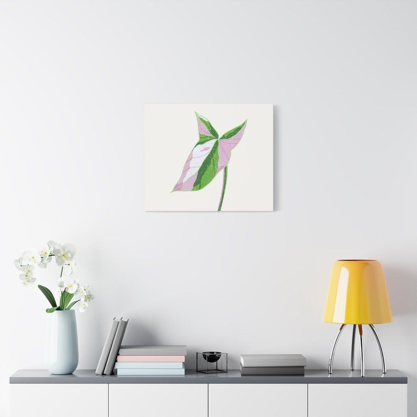 Syngonium Tricolor Canvas Print – Botanical Wall Art