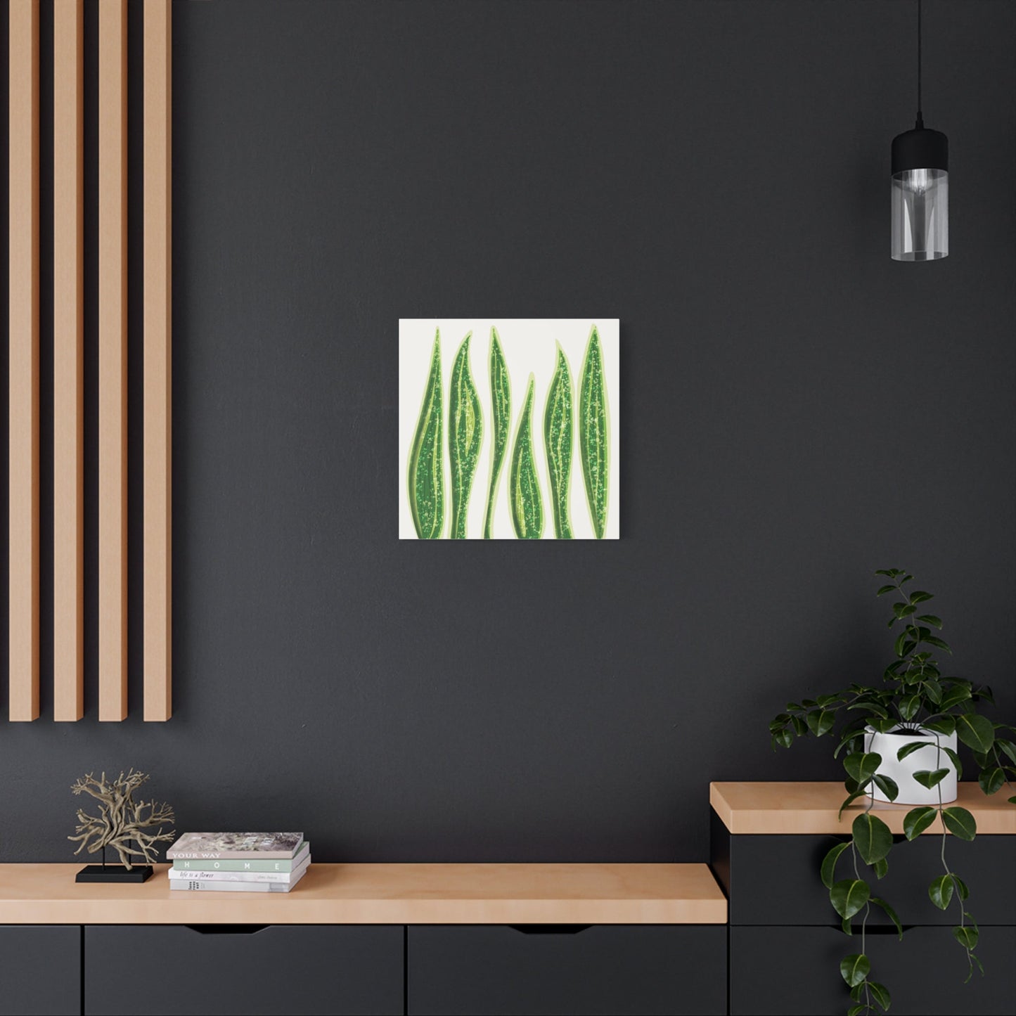Snake Plant Canvas Print – Botanical Wall Art