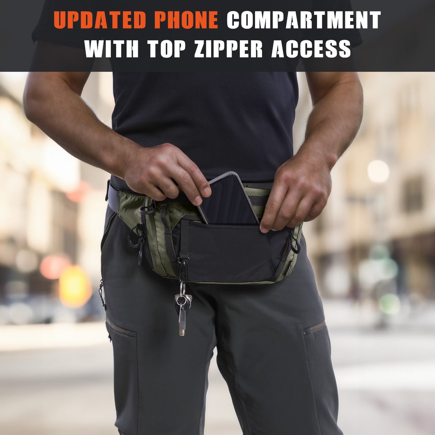 Votagoo Tactical CCW Fanny Bag Adjustable Waist Belt Tactical Waist Bag Handgun Pouch