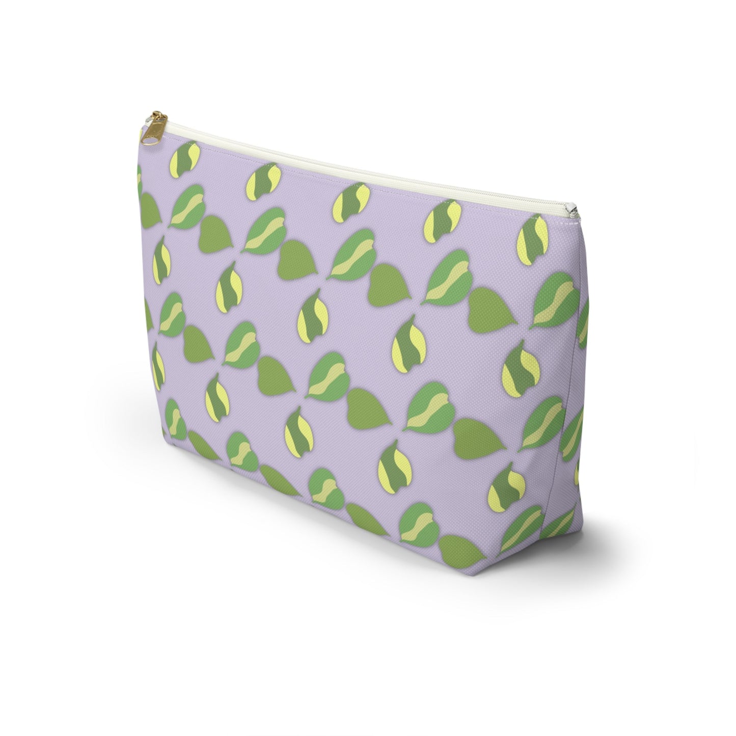 Hoya Kerrii Pattern Accessory Pouch – Zippered Catch-All With T-Bottom