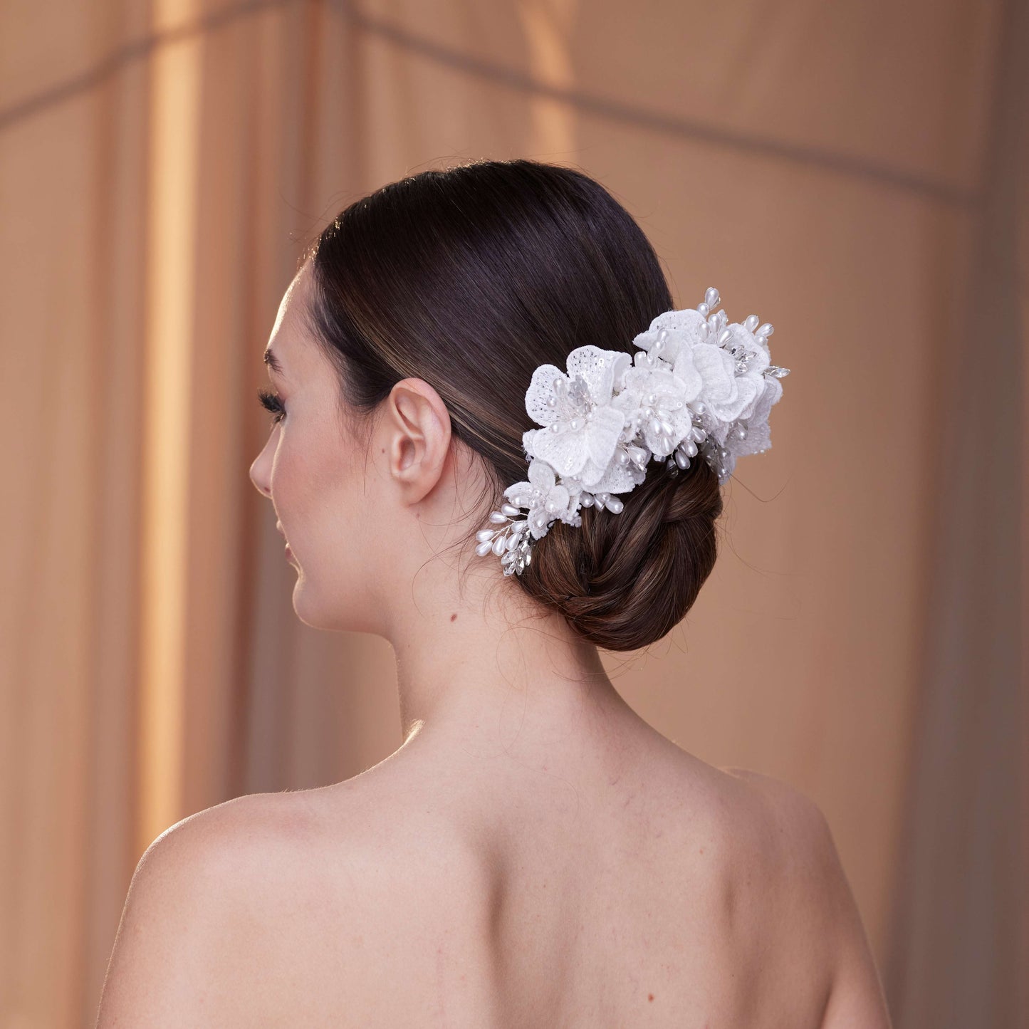 Elegant Hair Vine with Felt Flowers
