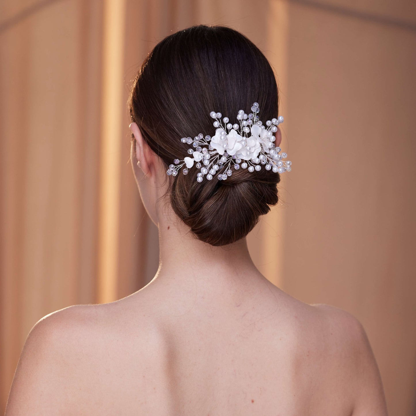 Elegant Hair Vine with Resin Flowers