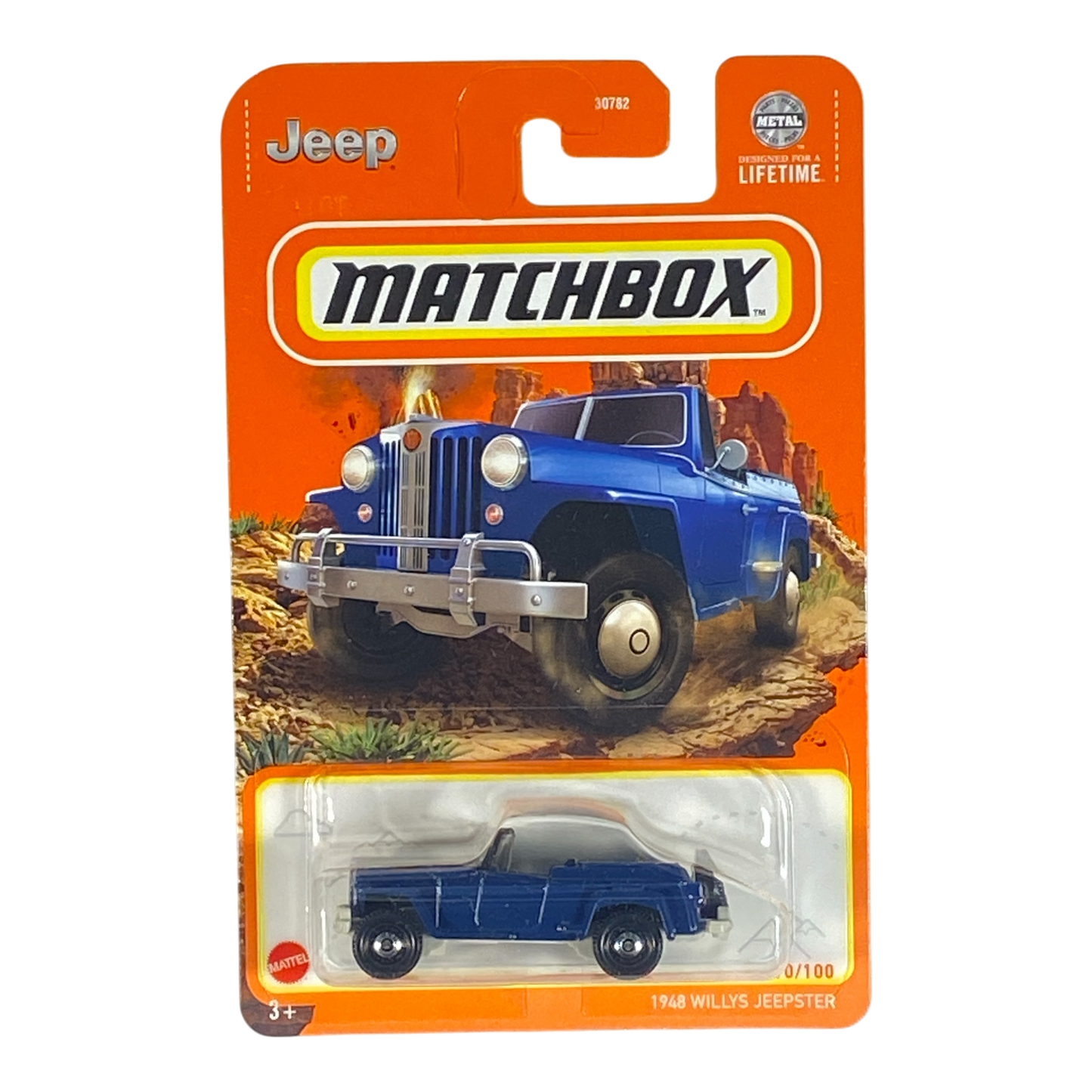 Blue Matchbox 1948 Willys Jeepster
