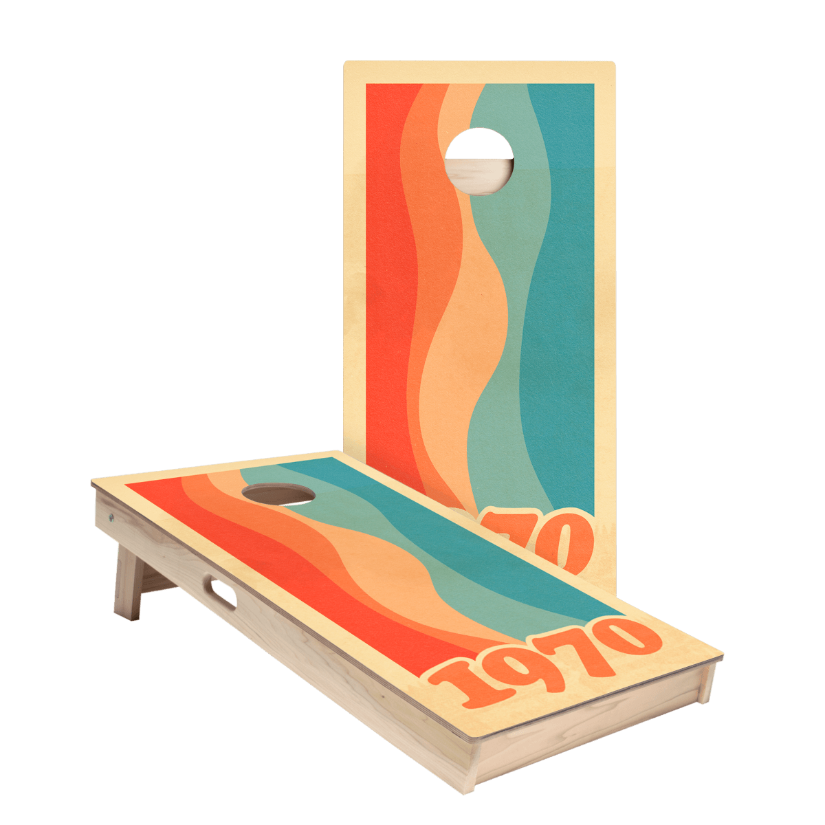 1970 Graphic Star Cornhole Boards
