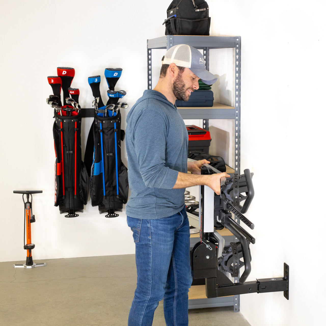 2" Hitch Wall Mount | Holds Bike or Cargo Car Rack