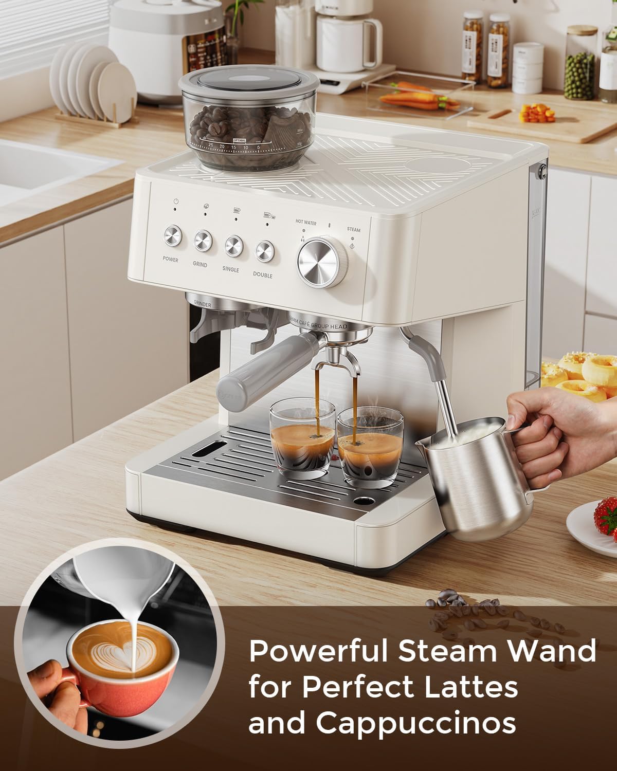 20 Bar Espresso Machines with Grinde CM8031