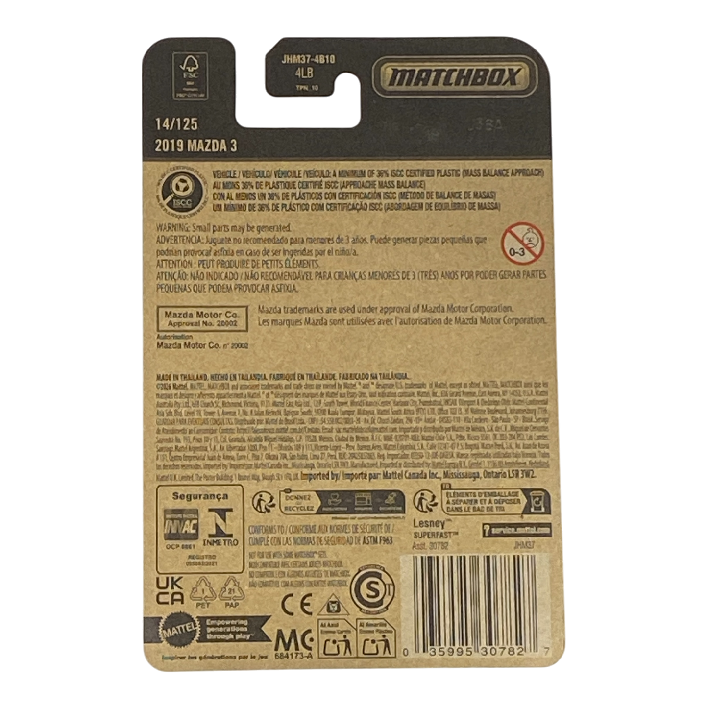 Matchbox 2019 Mazda 3