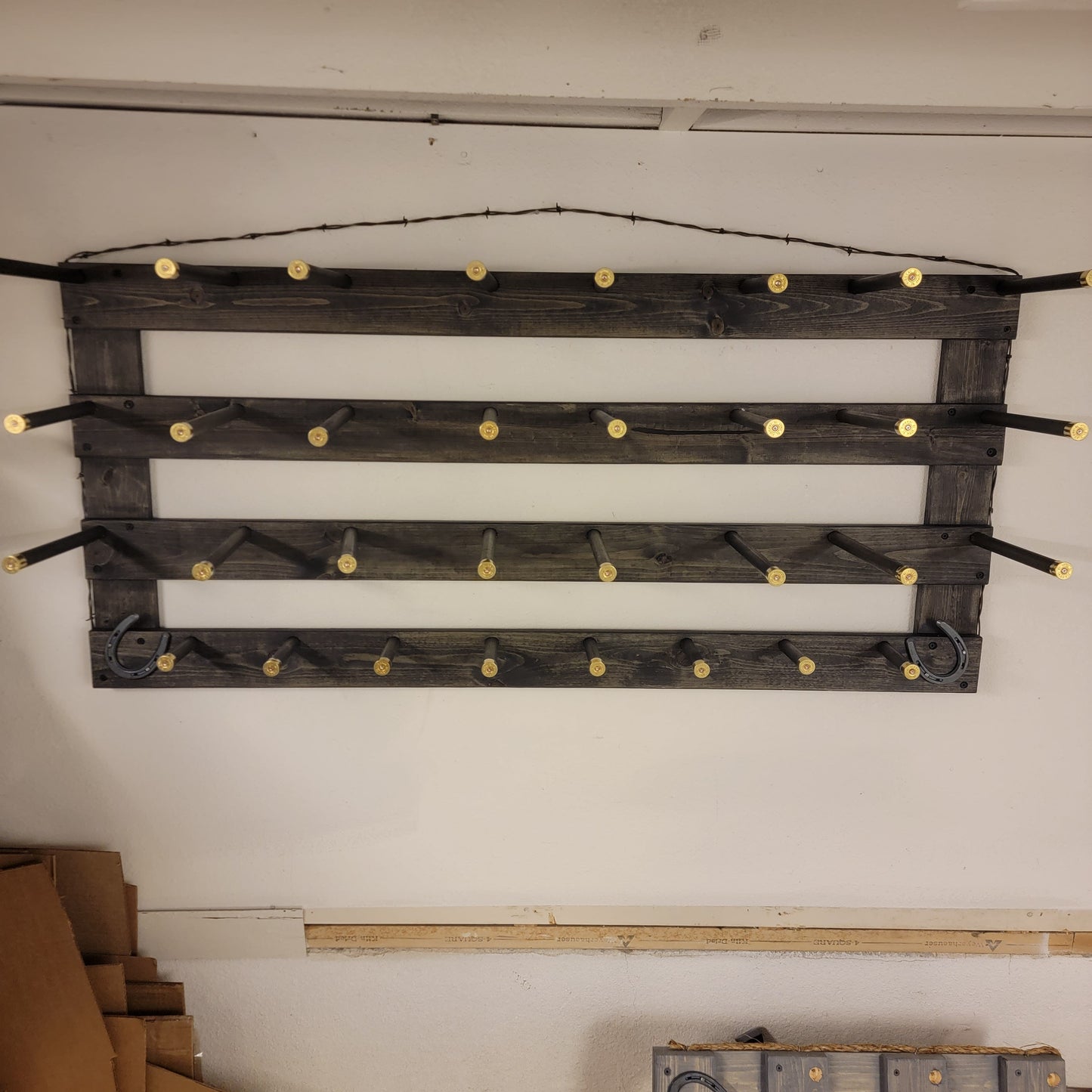 The 12-Hatter: Horizontal Wall-Hanging Western Organization