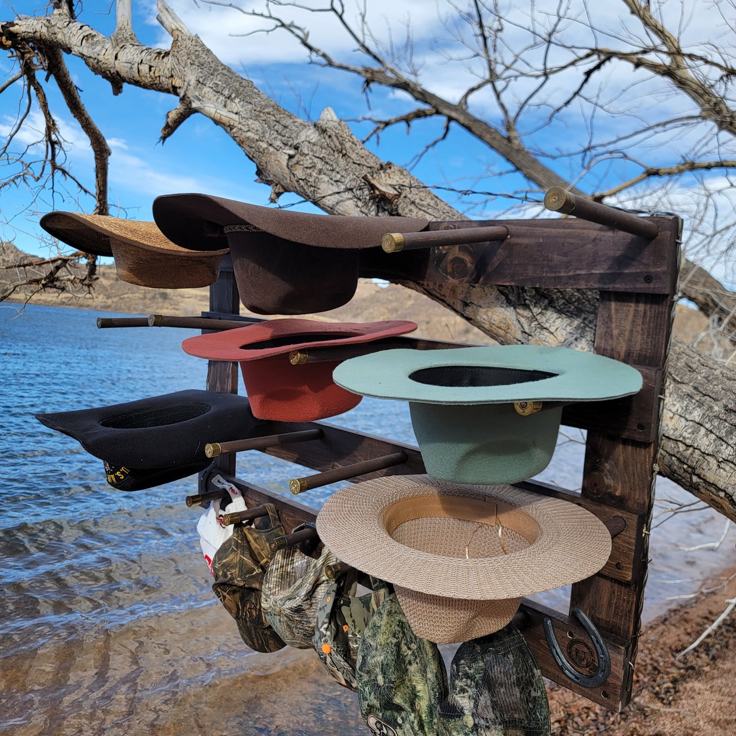 The 9-Hatter: Horizontal Wall-Hanging Western Organization