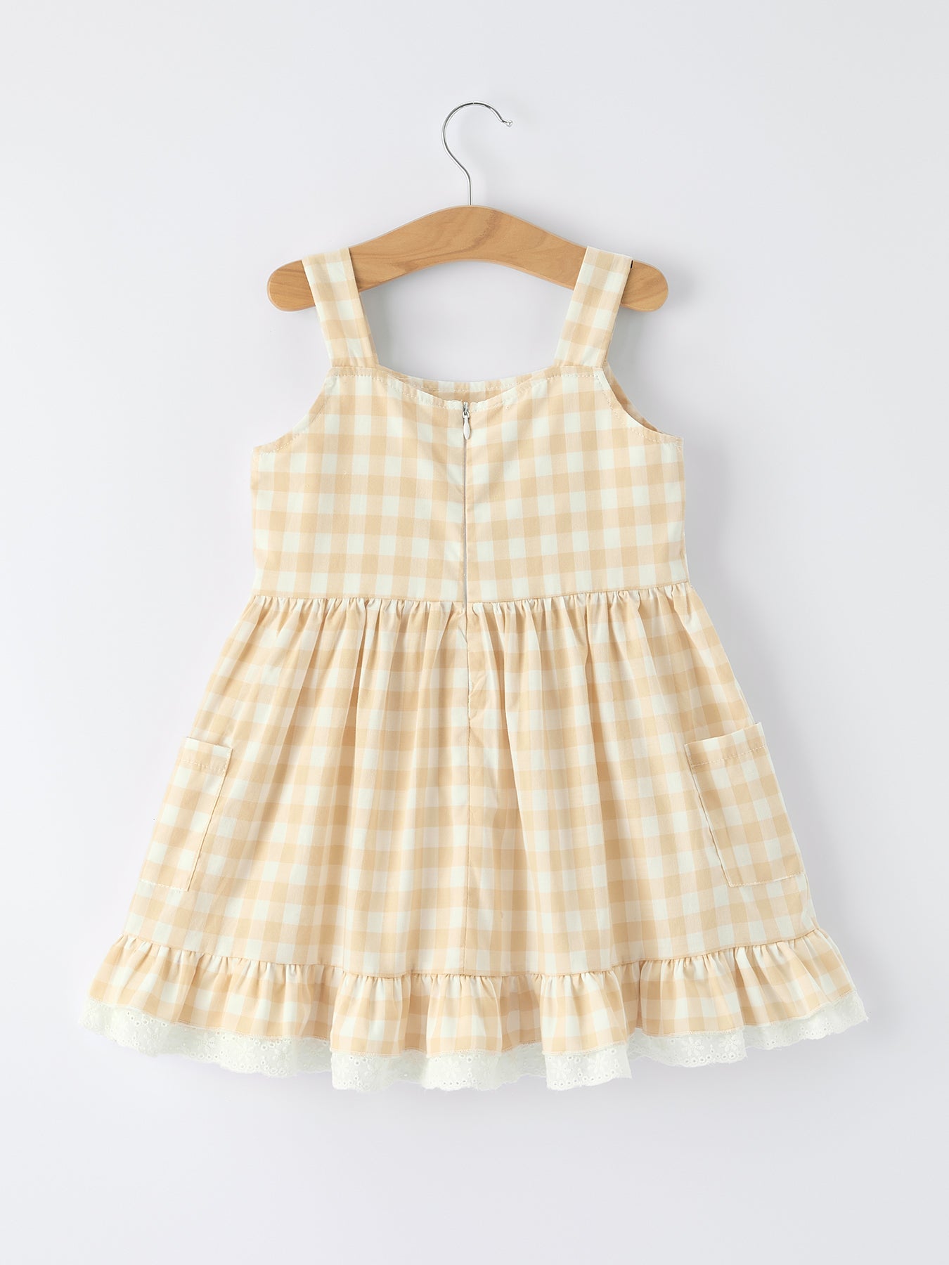 Mommy & Me Plaid Girl Dress With Pocket