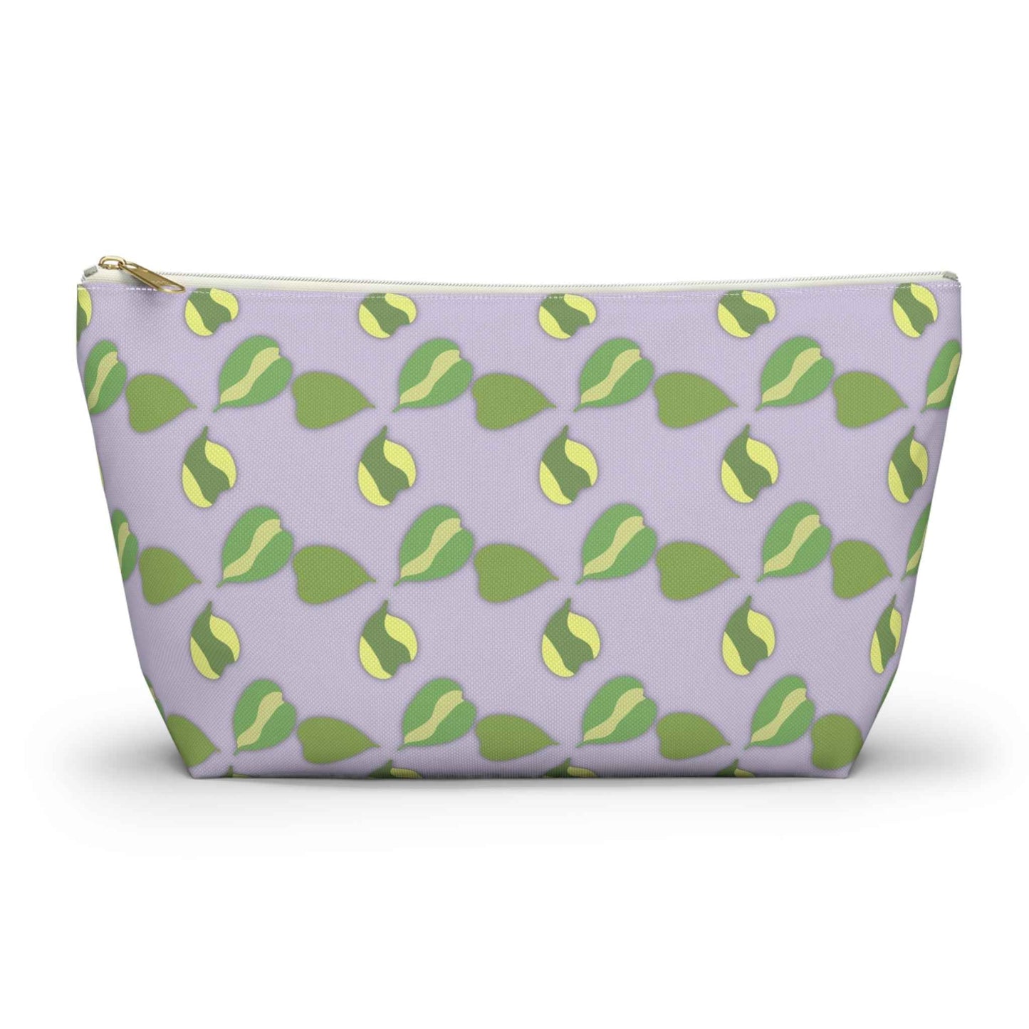 Hoya Kerrii Pattern Accessory Pouch – Zippered Catch-All With T-Bottom