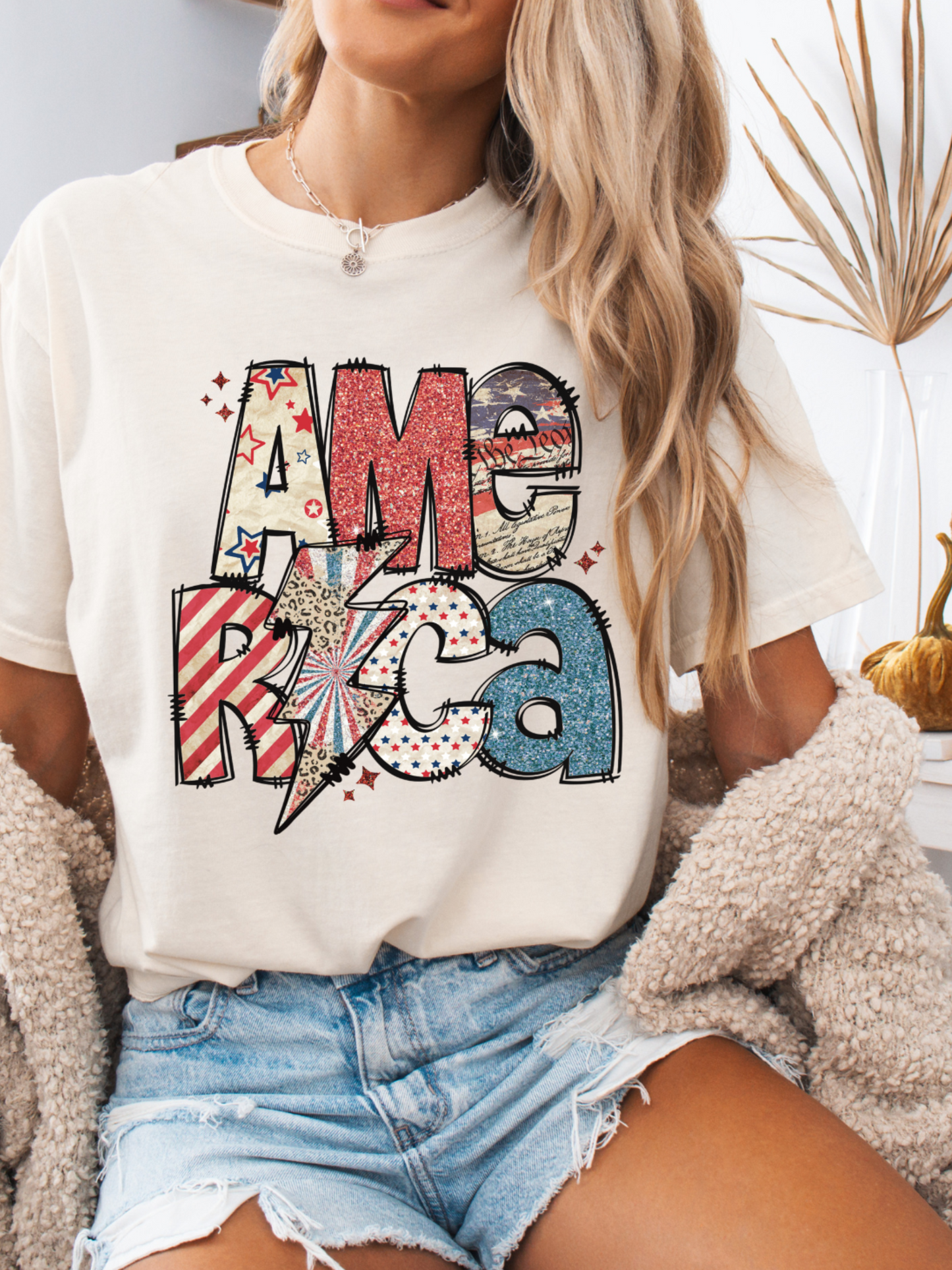 All American Flare Bundle (1 Fiona Flares + 1 Graphic Tee)
