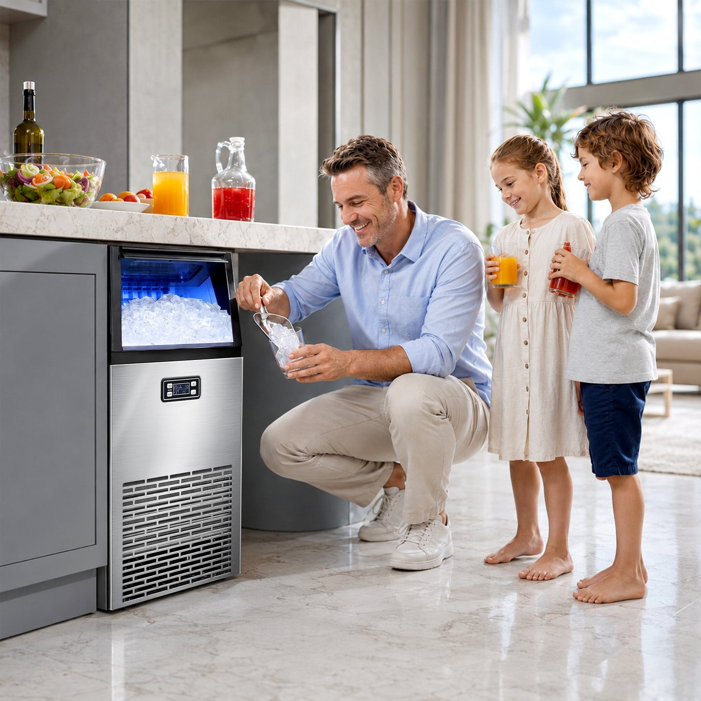 100LBS/200LBS/265LBS Freestanding Commercial Ice Maker Z5845A