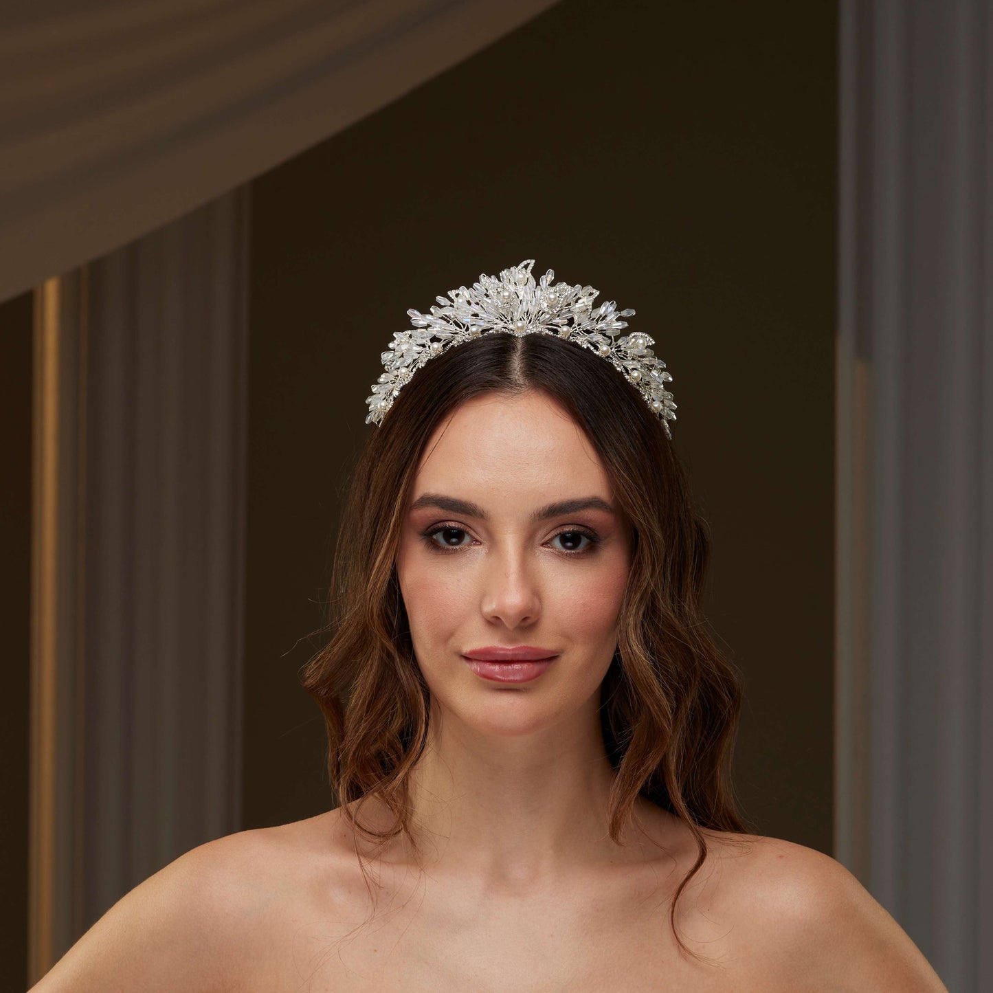 Pearl & Crystal Bridal Tiara
