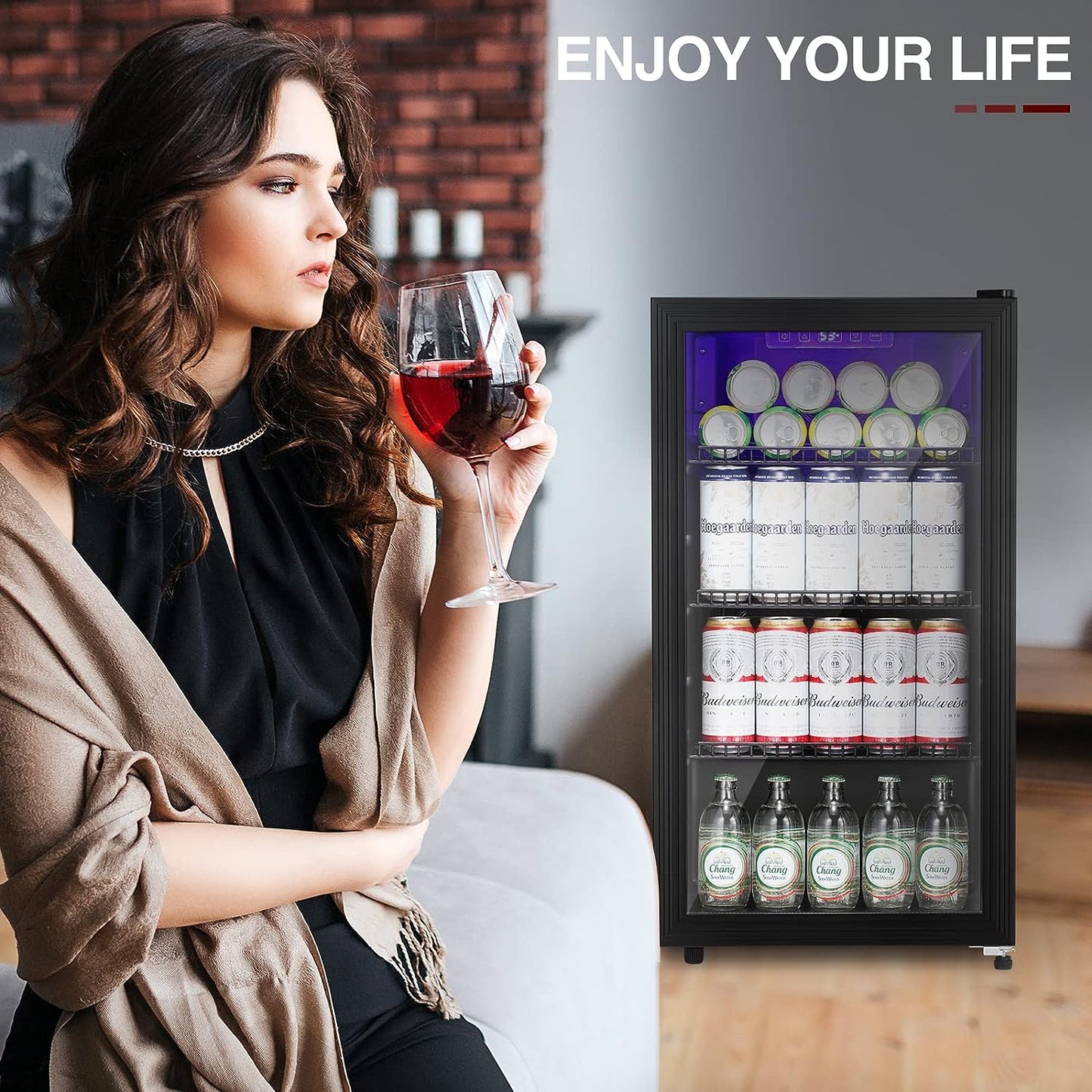 3.2 Cu.Ft Beverage Refrigerator Cooler W6890