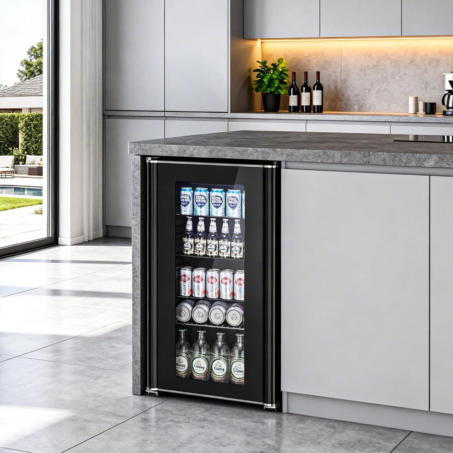 3.2 cu.ft Wine Cooler/Cabinet Beverage Refrigerator W5899H