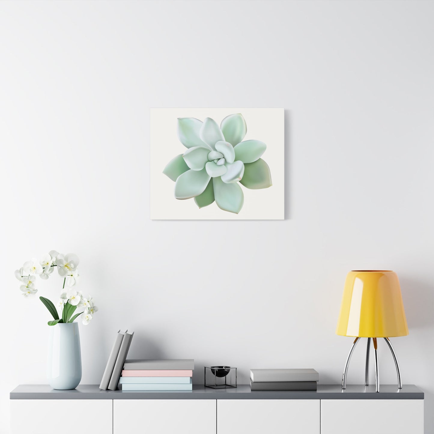 Pachyveria Haagei Succulent Canvas Print – Botanical Wall Art