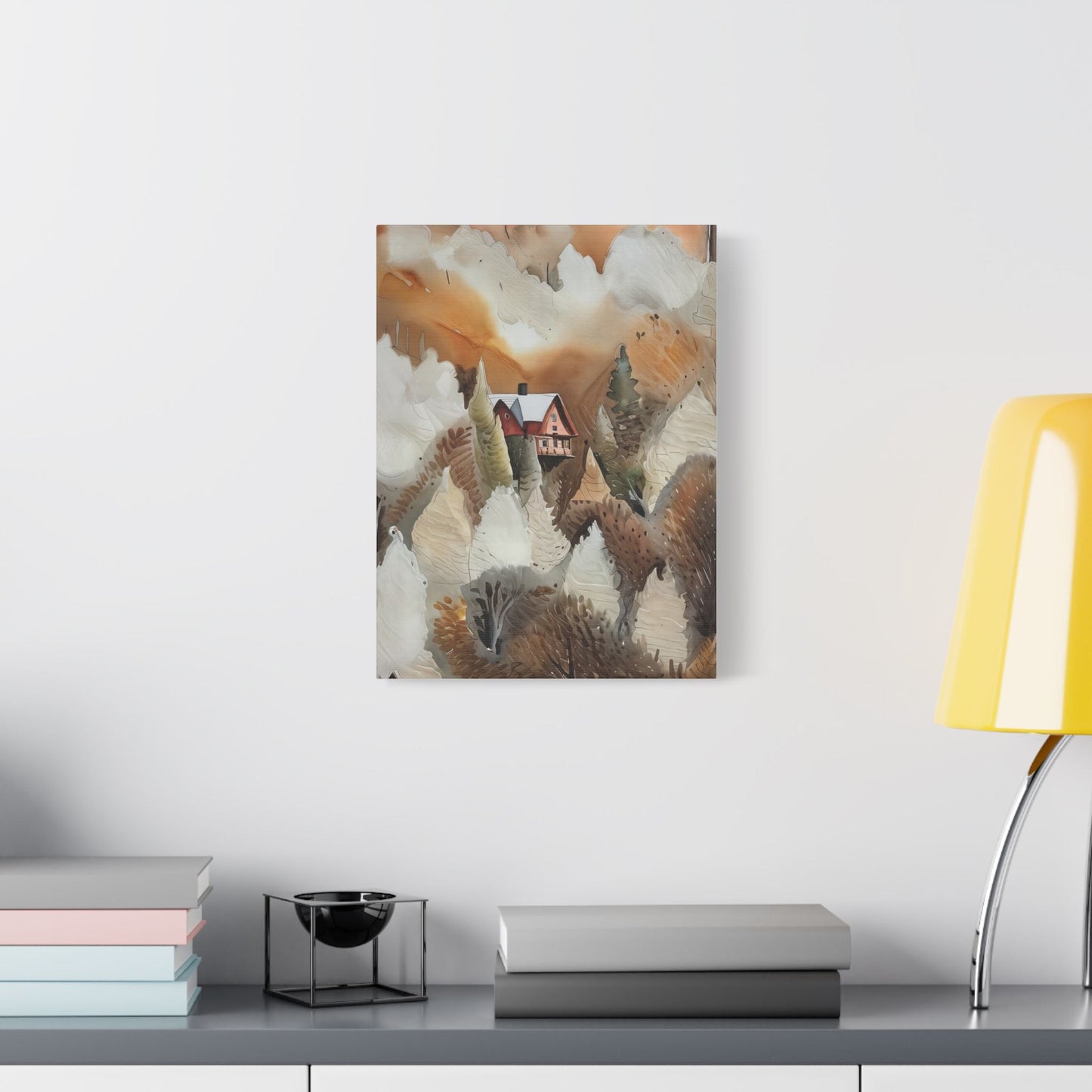 Autumn Landscape Art Print, Cozy Home Decor, Rustic Wall Art, Gift for Nature Lovers, Fall Decor, Housewarming Art