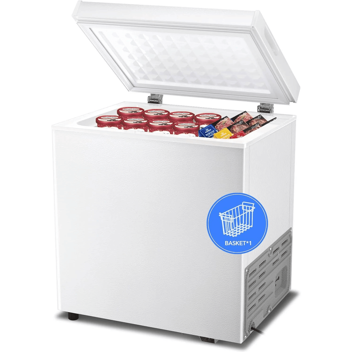 3.5 Cubic Feet Chest Freezer with 2 Removable Baskets D5897H