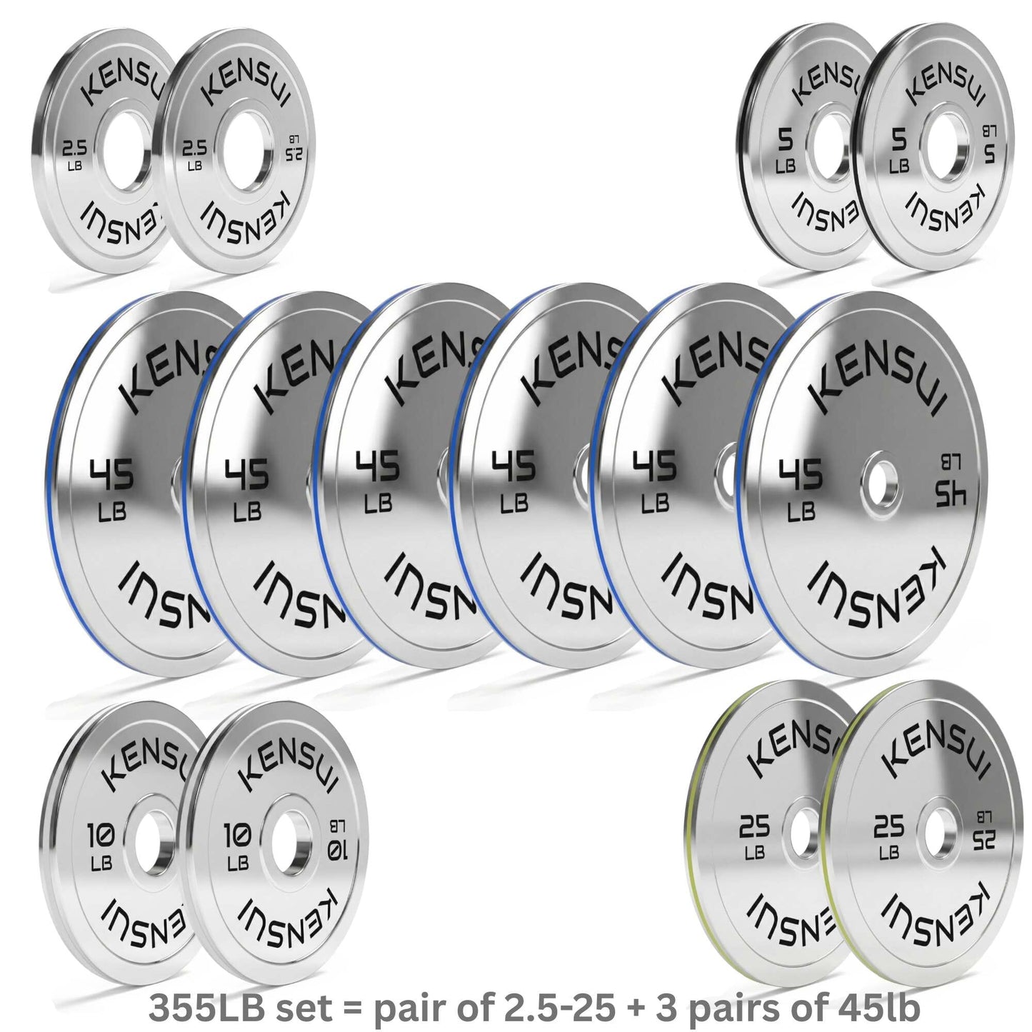 Calibrated Chrome Weight Plates (LBS)