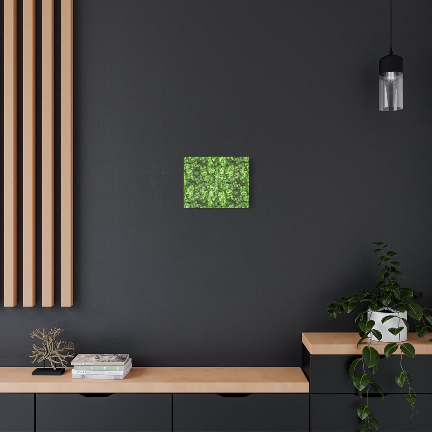 Aglaonema Pictum Canvas Print – Botanical Wall Art