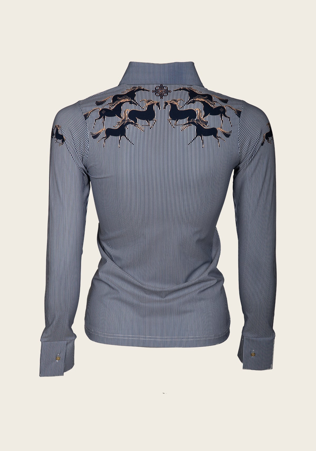 Running Horses Navy Ladies’ Sun Shirt