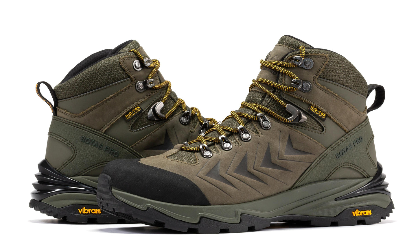 Botas Pro Olive 6 Inch Waterproof Hiking Boots with VIBRAM® Traction Lug Outsole BP22123