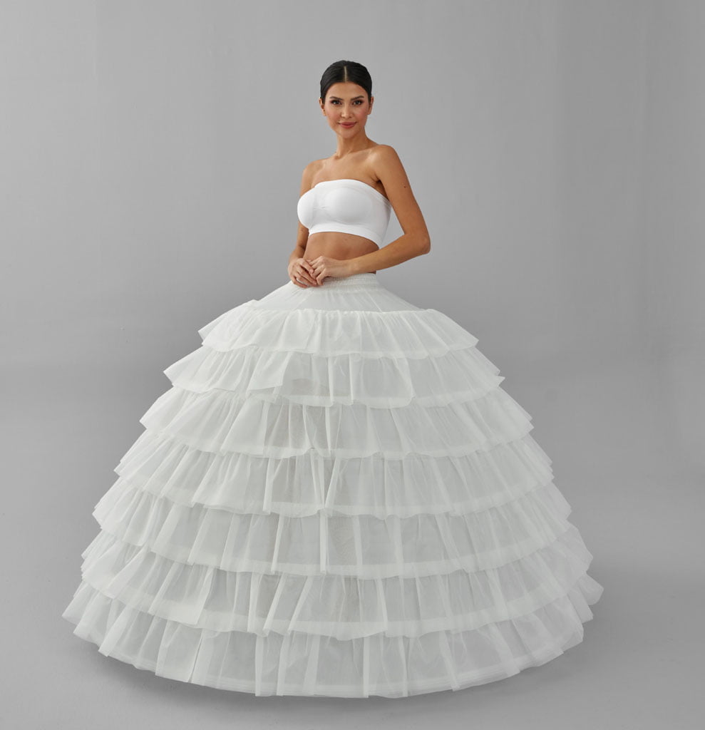 Simple Wedding Dresses Ball Gown Crinoline Skirt -Quinceanera Petticoat Skirt