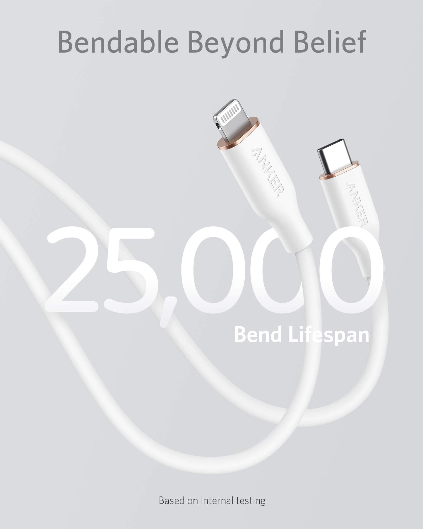 Anker <b>641</b> USB-C to Lightning Cable (Flow, Silicone)
