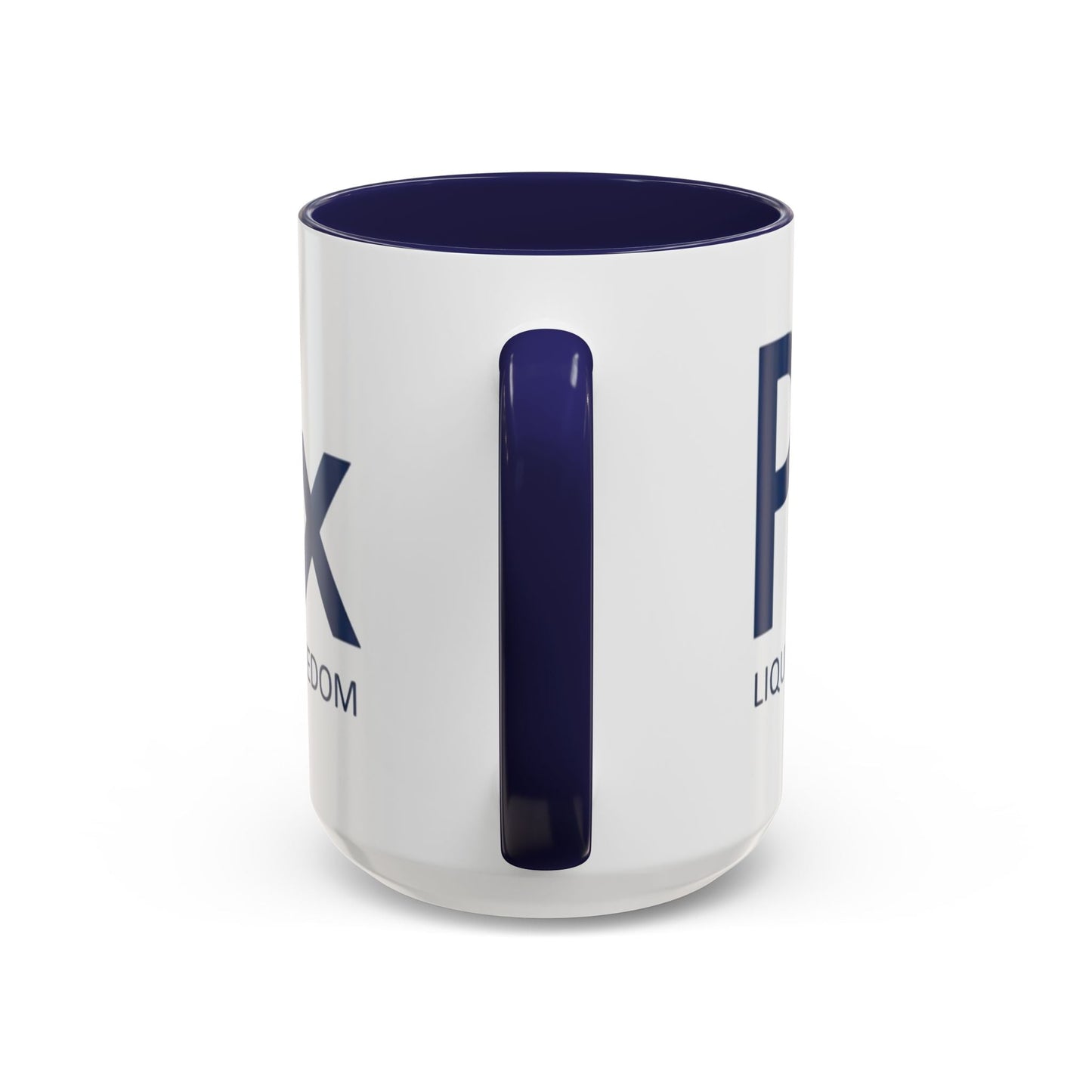 Patriox Accent Coffee Mug — American Flag Drop Logo, 'Water for Health Freedom'