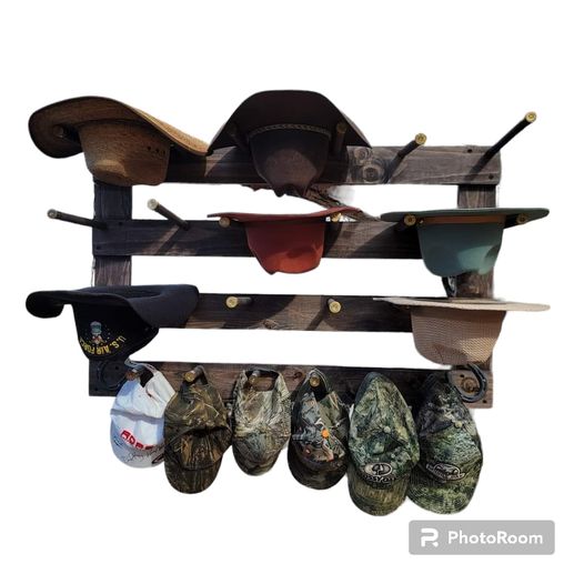 The 9-Hatter: Horizontal Wall-Hanging Western Organization
