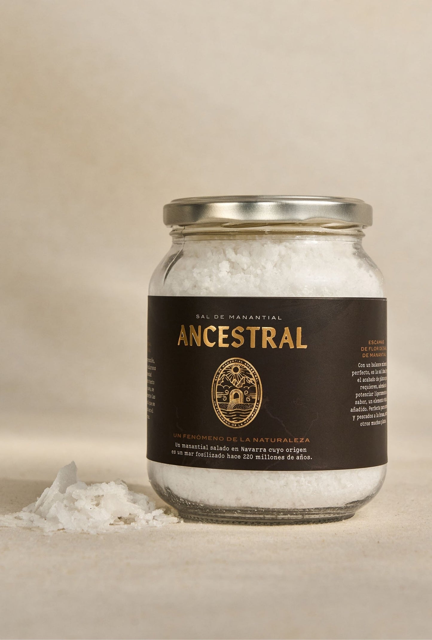 Natural Spring Salt, Fleur de Sel Flakes