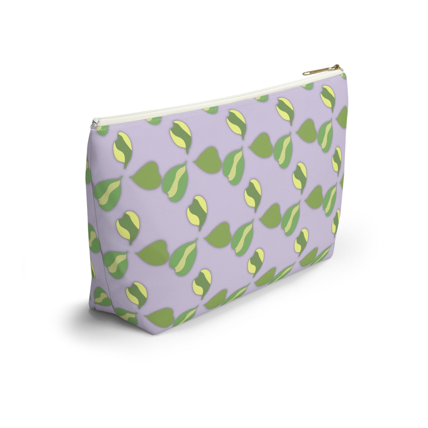 Hoya Kerrii Pattern Accessory Pouch – Zippered Catch-All With T-Bottom
