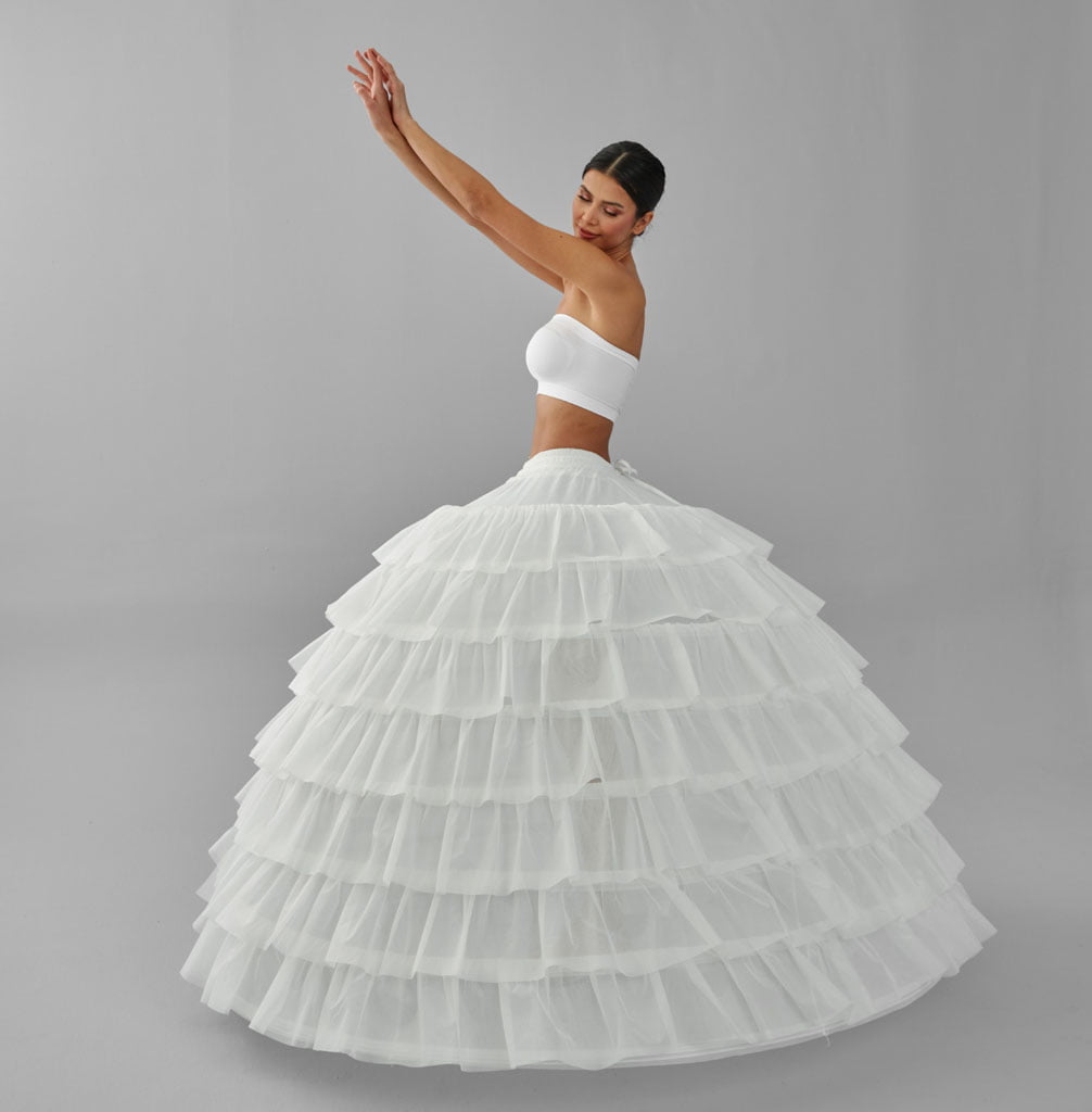 Simple Wedding Dresses Ball Gown Crinoline Skirt -Quinceanera Petticoat Skirt