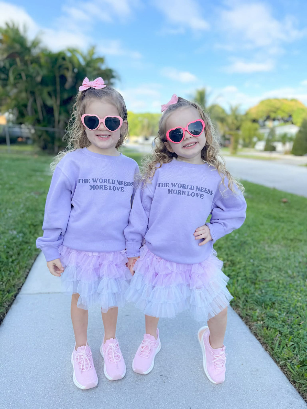 The World Needs More Love Toddler Crewneck Sweatshirt