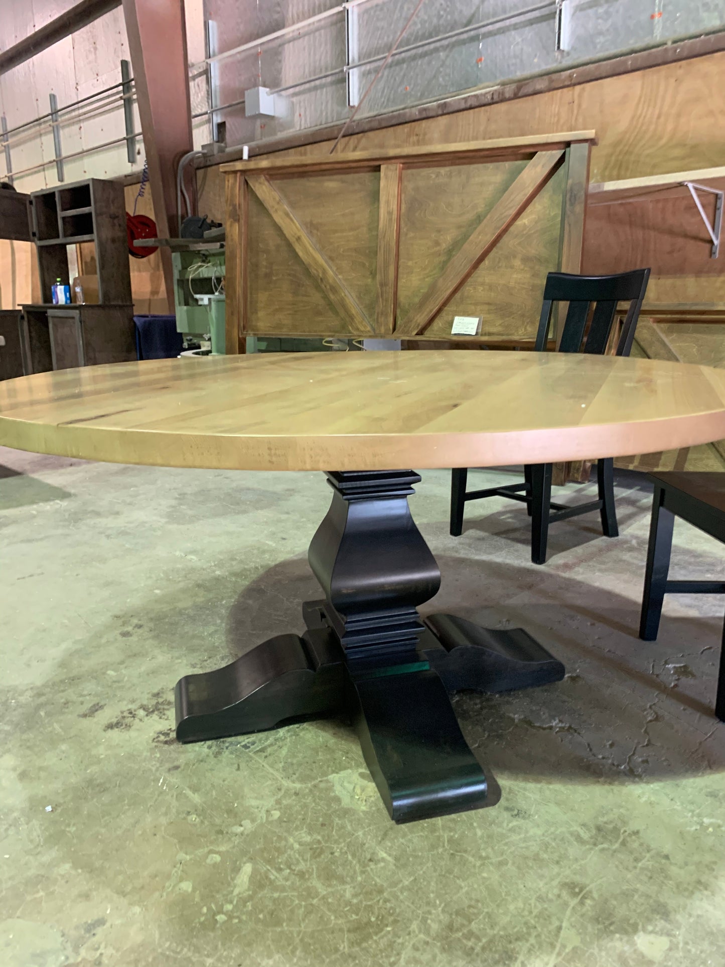 Banks Pedestal Round Dining Table