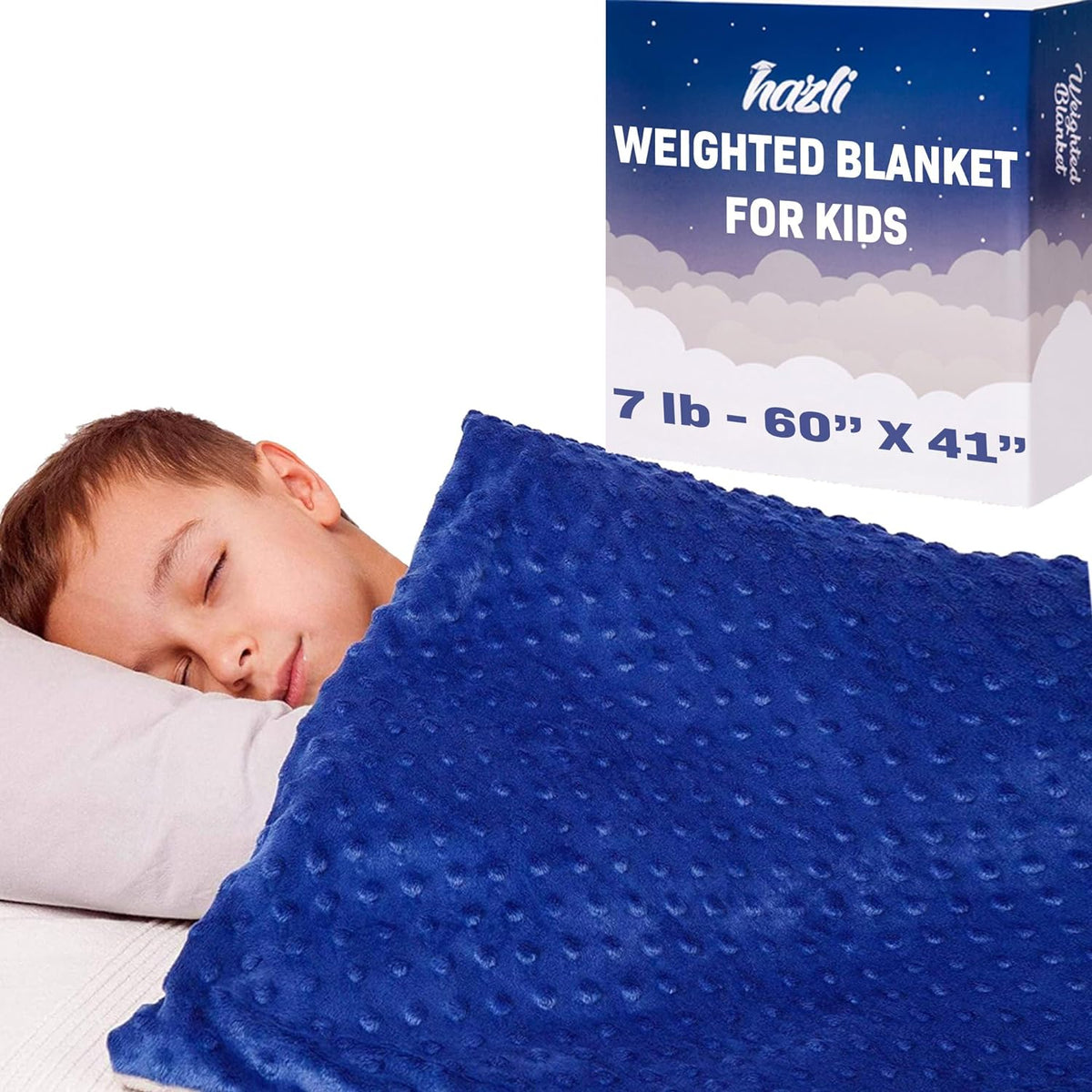 10 Lbs 48'' x 72'' Weighted Blanket for Kids with Removable Cover