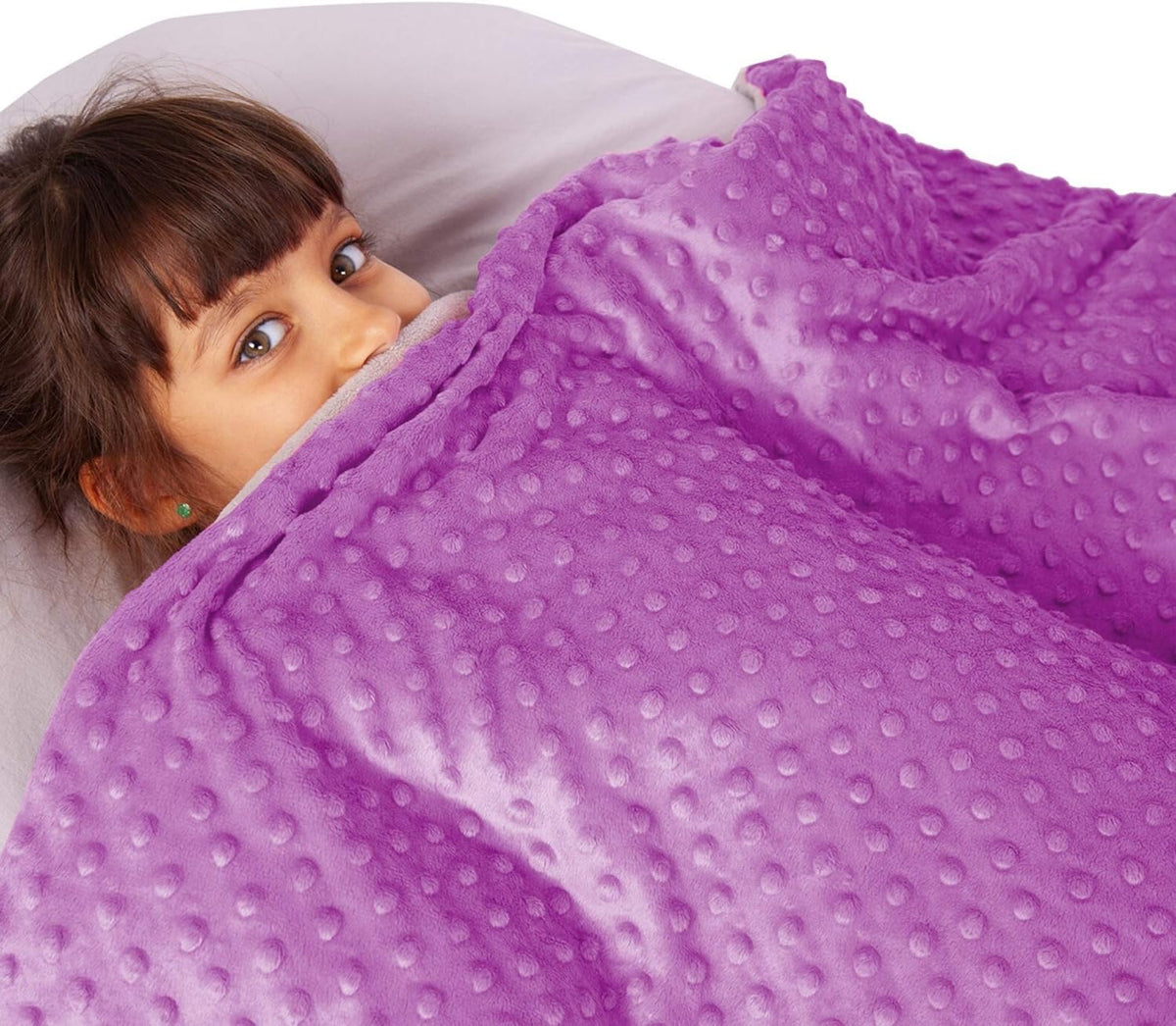 10 Lbs 48'' x 72'' Weighted Blanket for Kids with Removable Cover