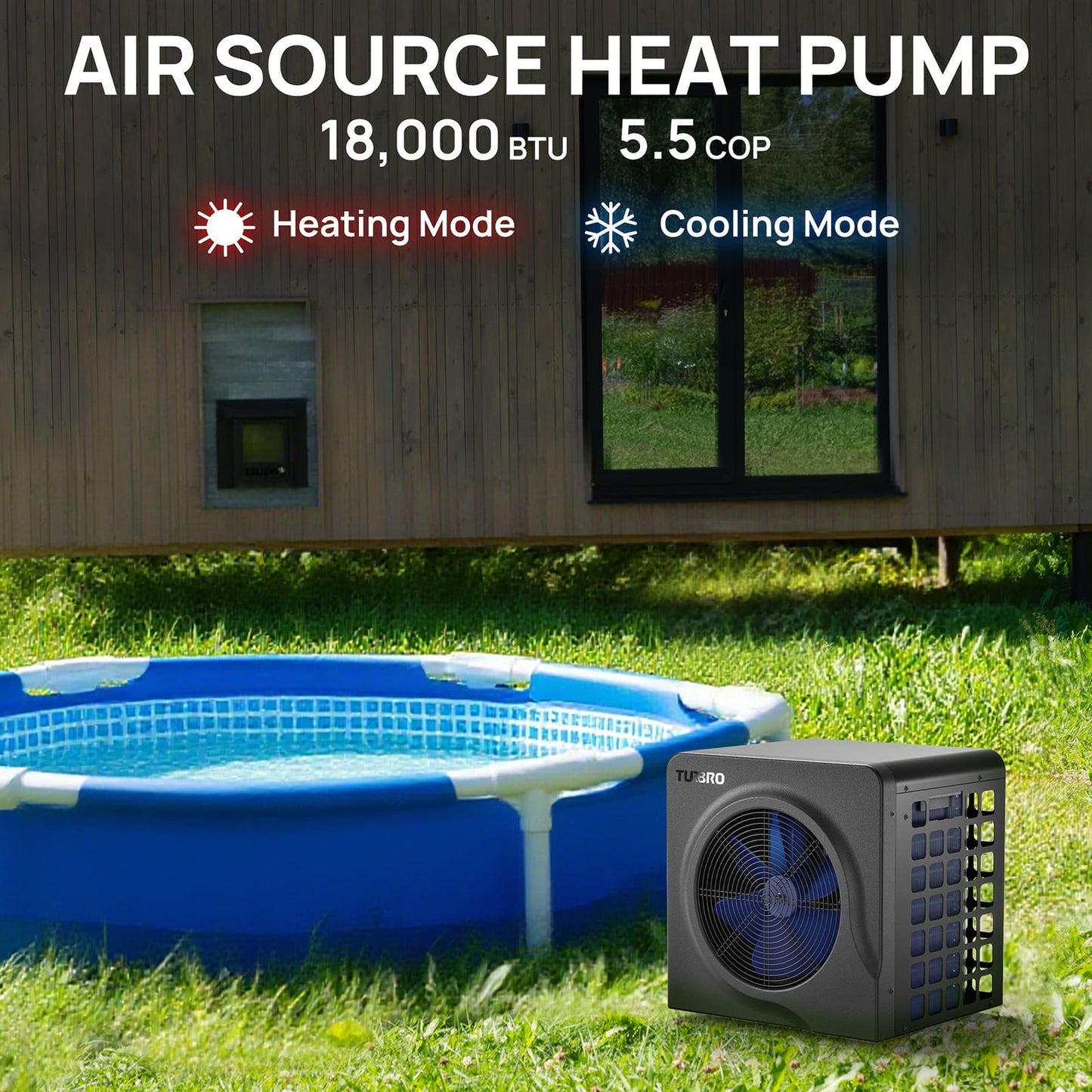 Manatee Pool Heat Pump, 18K BTU