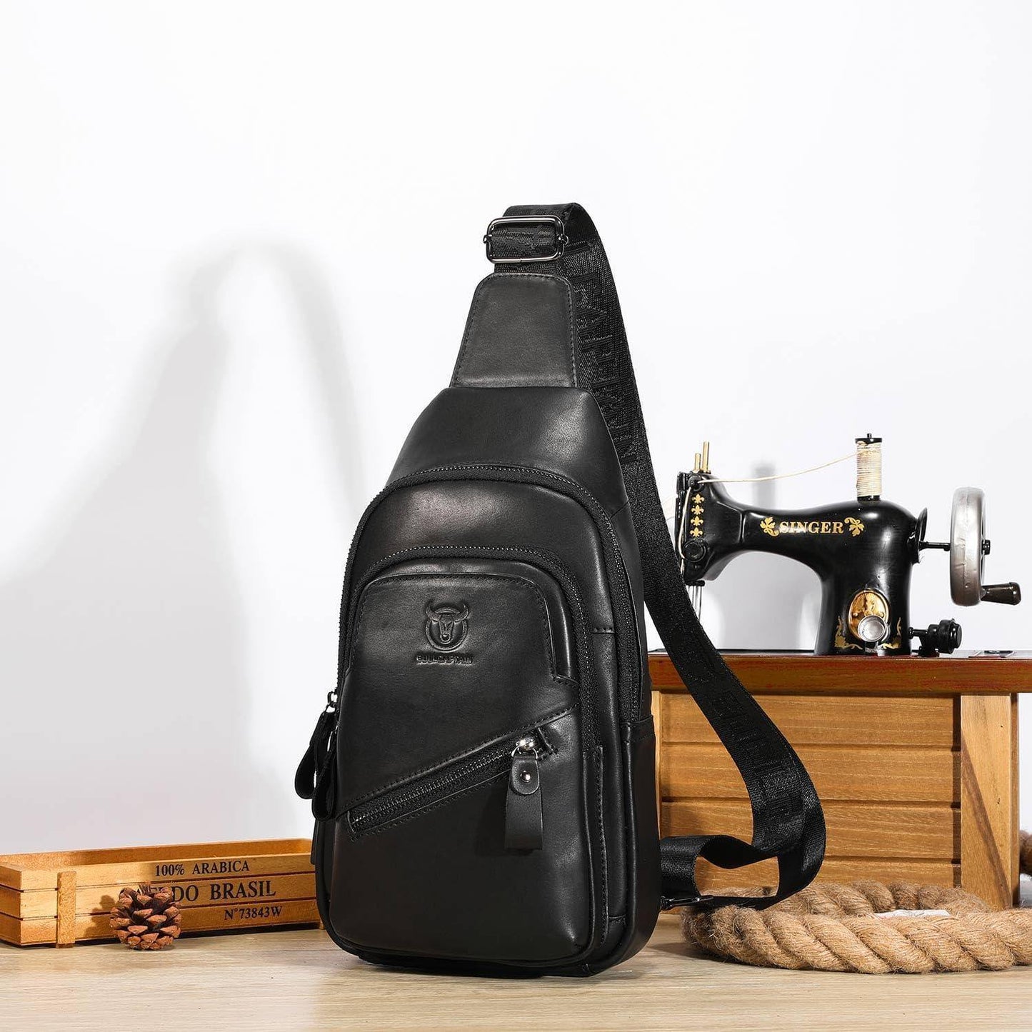 Men’s Leather Sling Bag – Modern Everyday Carry